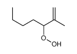 3-hydroperoxy-2-methylhept-1-ene Structure