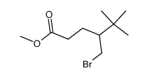 methyl 5-bromo-4-(1',1'-dimethylethyl)pentanoate结构式