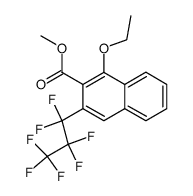 1-Ethoxy-3-heptafluoropropyl-naphthalene-2-carboxylic acid methyl ester结构式