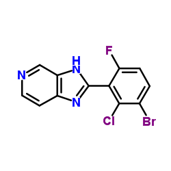 2-(3-Bromo-2-chloro-6-fluorophenyl)-3H-imidazo[4,5-c]pyridine结构式