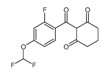 2-[4-(difluoromethoxy)-2-fluorobenzoyl]cyclohexane-1,3-dione结构式