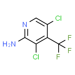 3,5-Dichloro-4-(trifluoromethyl)pyridin-2-amine Structure
