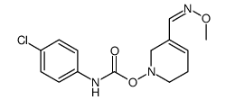 [5-[(E)-methoxyiminomethyl]-3,6-dihydro-2H-pyridin-1-yl] N-(4-chlorophenyl)carbamate结构式