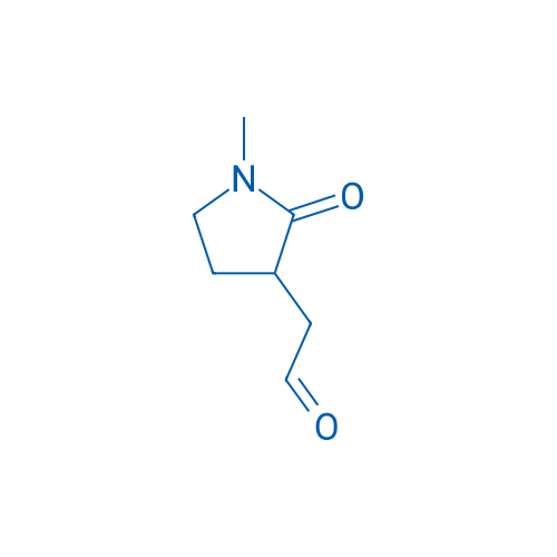 2-(1-Methyl-2-oxopyrrolidin-3-yl)acetaldehyde Structure