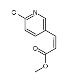 (Z)-methyl 3-(6-chloropyridin-3-yl)acrylate结构式