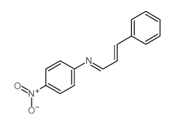 Benzenamine,4-nitro-N-(3-phenyl-2-propen-1-ylidene)-结构式