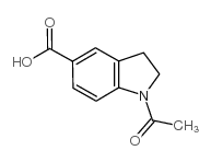 1-ACETYLINDOLINE-5-CARBOXYLIC ACID structure