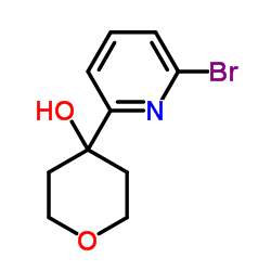 4-(6-Bromo-2-pyridinyl)tetrahydro-2H-pyran-4-ol Structure