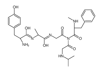 tyrosyl-alanyl-glycyl-(methyl)phenylalanyl-glycine-(N-isopropyl)amide结构式