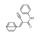 2-Propenamide,2-cyano-N,3-diphenyl-结构式