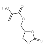 (2-sulfanylidene-1,3-oxathiolan-5-yl)methyl 2-methylprop-2-enoate Structure