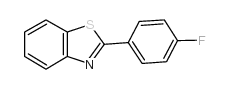 2-(4-氟苯基)-1,3-苯并噻唑结构式