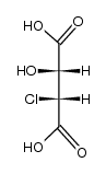 (+)(2R:3R)-3-chloro-2-hydroxy-succinic acid Structure