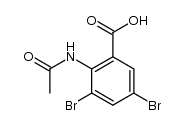 3,5-Dibromo-acetylanthranilic acid Structure