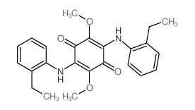 2,5-bis[(2-ethylphenyl)amino]-3,6-dimethoxy-cyclohexa-2,5-diene-1,4-dione Structure