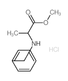 Alanine,N-(phenylmethyl)-, methyl ester, hydrochloride (1:1) Structure