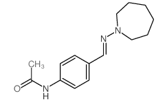 Acetamide,N-[4-[[(hexahydro-1H-azepin-1-yl)imino]methyl]phenyl]- structure