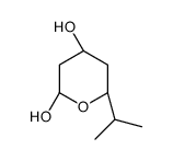 2H-Pyran-2,4-diol,tetrahydro-6-(1-methylethyl)-,[2R-(2alpha,4bta,6alpha)]-(9CI) Structure