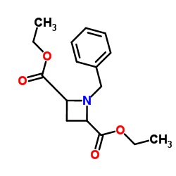 Diethyl 1-benzyl-2,4-azetidinedicarboxylate structure