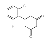 5-(2-氯-6-氟苯基)环己烷-1,3-二酮结构式