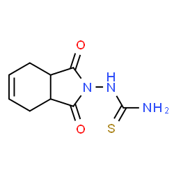 N-(1,3-二羰基-1,3,3a,4,7,7a-六氢-2H-异吲哚-2-基)硫代脲结构式