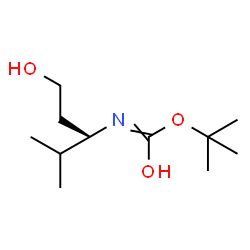 Boc-(S)-3-amino-4-methylpentan-1-ol Structure