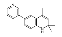 2,2,4-trimethyl-6-pyridin-3-yl-1H-quinoline结构式