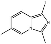 1-iodo-3,6-dimethylimidazo[1,5-a]pyridine结构式