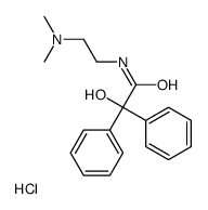 N-[2-(dimethylamino)ethyl]-2-hydroxy-2,2-diphenylacetamide,hydrochloride结构式