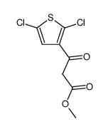 methyl 3-(2,5-dichlorothien-3-yl)-3-oxopropanoate结构式