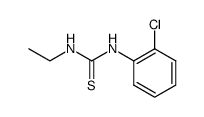 N-(o-Chlorphenyl)-N'-aethylthioharnstoff结构式