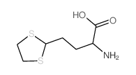 2-amino-4-(1,3-dithiolan-2-yl)butanoic acid结构式