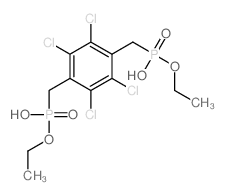 ethoxy-[[2,3,5,6-tetrachloro-4-[(ethoxy-hydroxy-phosphoryl)methyl]phenyl]methyl]phosphinic acid结构式