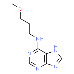 N-(3-methoxypropyl)-9H-purin-6-amine结构式