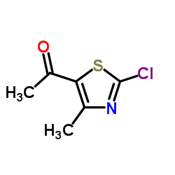 1-(2-氯-4-甲基噻唑-5-基)乙酮结构式