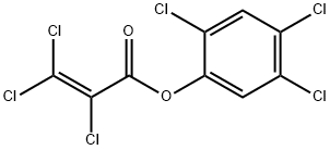 2-Propenoic acid, 2,3,3-trichloro-, 2,4,5-trichlorophenyl ester Structure