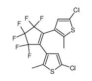 1,2-bis(5-chloro-2-methylthien-3-yl)perfluorocyclopent-1-ene Structure