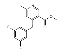 methyl 6-methyl-4-(3,5-difluorobenzyl)nicotinate结构式