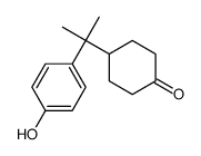 4-[2-(4-hydroxyphenyl)propan-2-yl]cyclohexan-1-one结构式