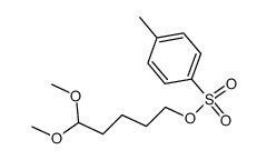 5-tosyloxy-pentanal-dimethylacetal结构式