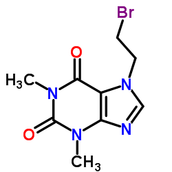 7-(2-溴乙基)-1,3-二甲基-3,7-二氢-1H-嘌呤-2,6-二酮图片
