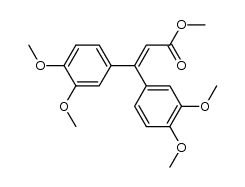 methyl 3,3-bis-(3,4-dimethoxyphenyl)acrylate结构式