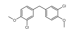 bis-(3-chloro-4-methoxy-phenyl)-methane结构式