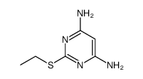 2-(乙硫基)嘧啶-4,6-二胺结构式