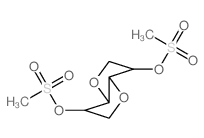 L-Iditol,1,4:3,6-dianhydro-, dimethanesulfonate (9CI)结构式