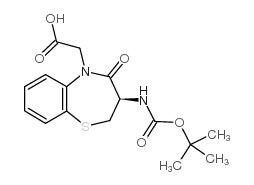 (R)-3-boc-氨基-5-(羰基甲基)-2,3-二氢-1,5-硫杂革-4(5h)-酮结构式