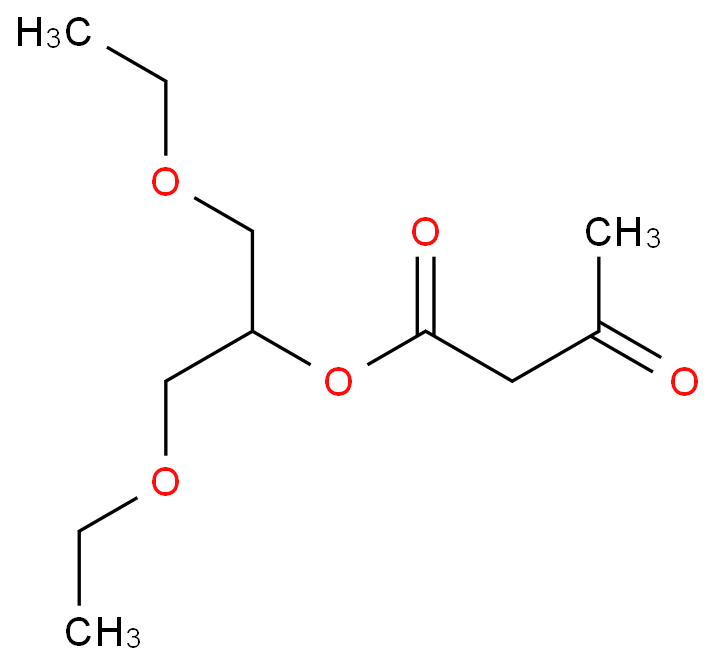 1,3-diethoxy-2-propyl acetoacetate Structure