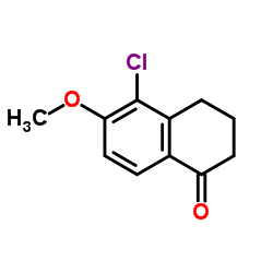 5-Chloro-6-methoxy-3,4-dihydro-1(2H)-naphthalenone结构式