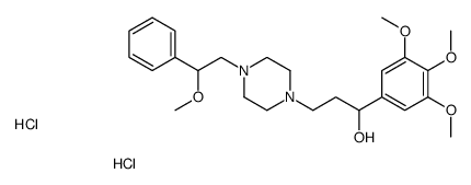 3-[4-(2-methoxy-2-phenylethyl)piperazin-1-yl]-1-(3,4,5-trimethoxyphenyl)propan-1-ol,dihydrochloride Structure