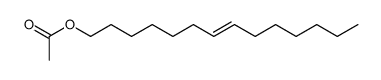(E)-tetradec-7-enyl acetate structure
